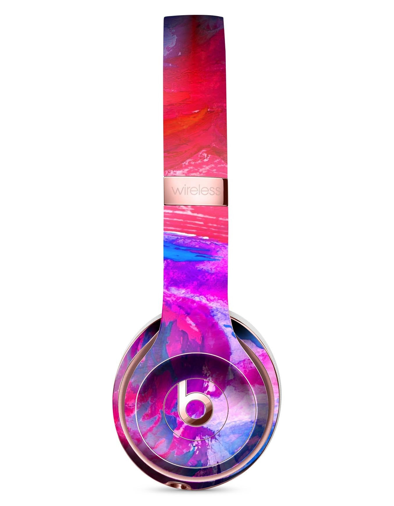 Splatter Blue and Red Oil Full-Body Skin Kit for the Beats by Dre Solo