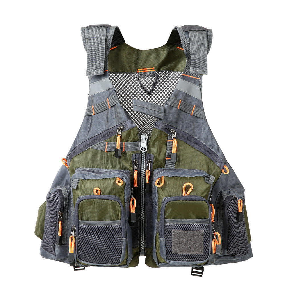 Fishing Outdoor Sport Flying Men Respiratory Jacket Safety Vest Survival Utility Vest