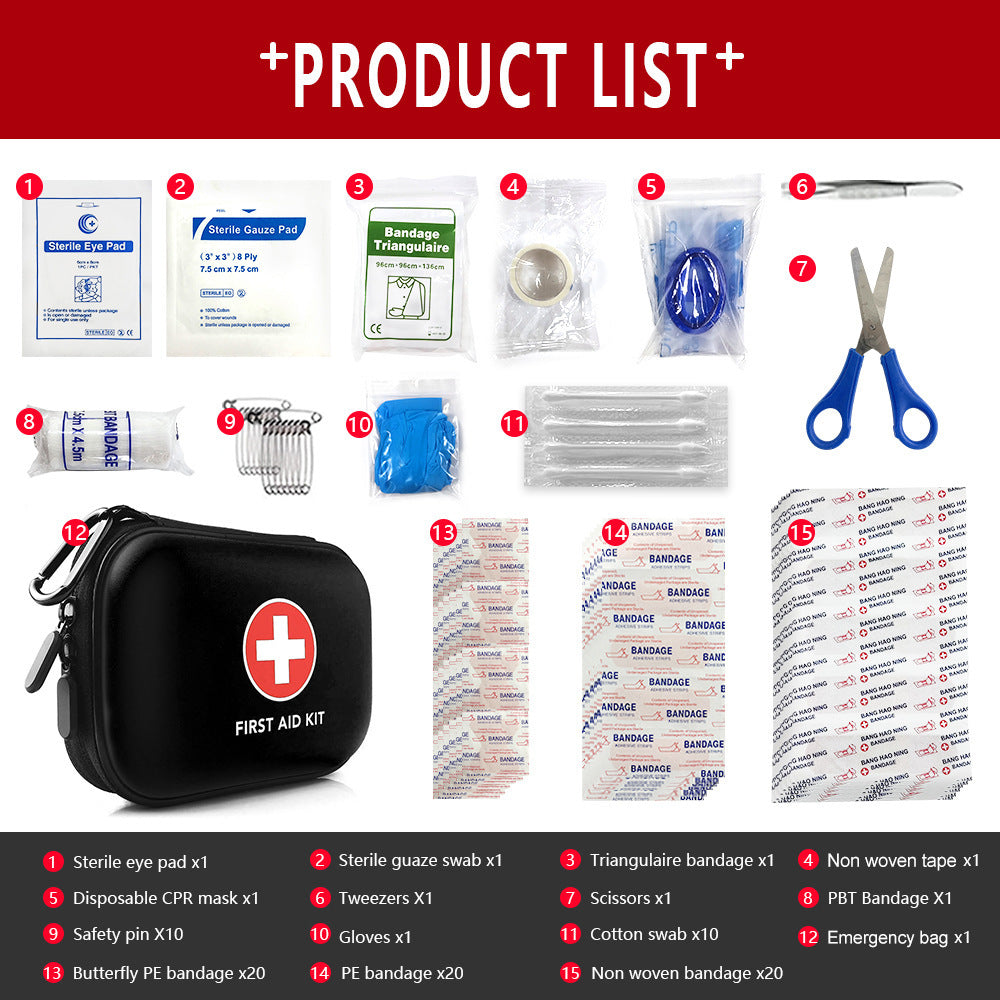 Household First Aid Kits Series Full Set Portable Travel Survival Kit