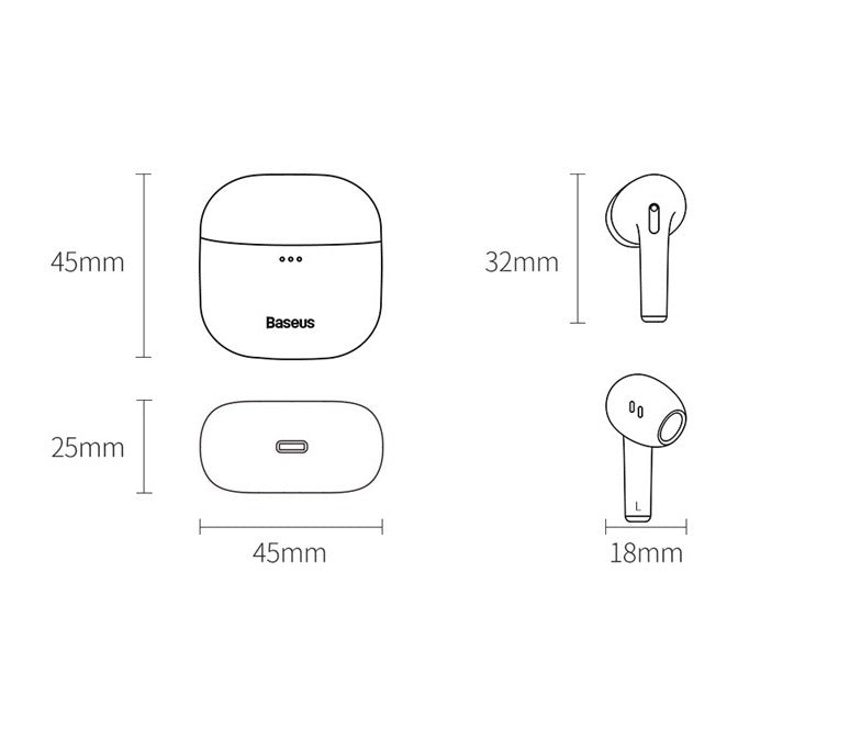 Dual In-Ear Sports TWS True Wireless Bluetooth Headphones