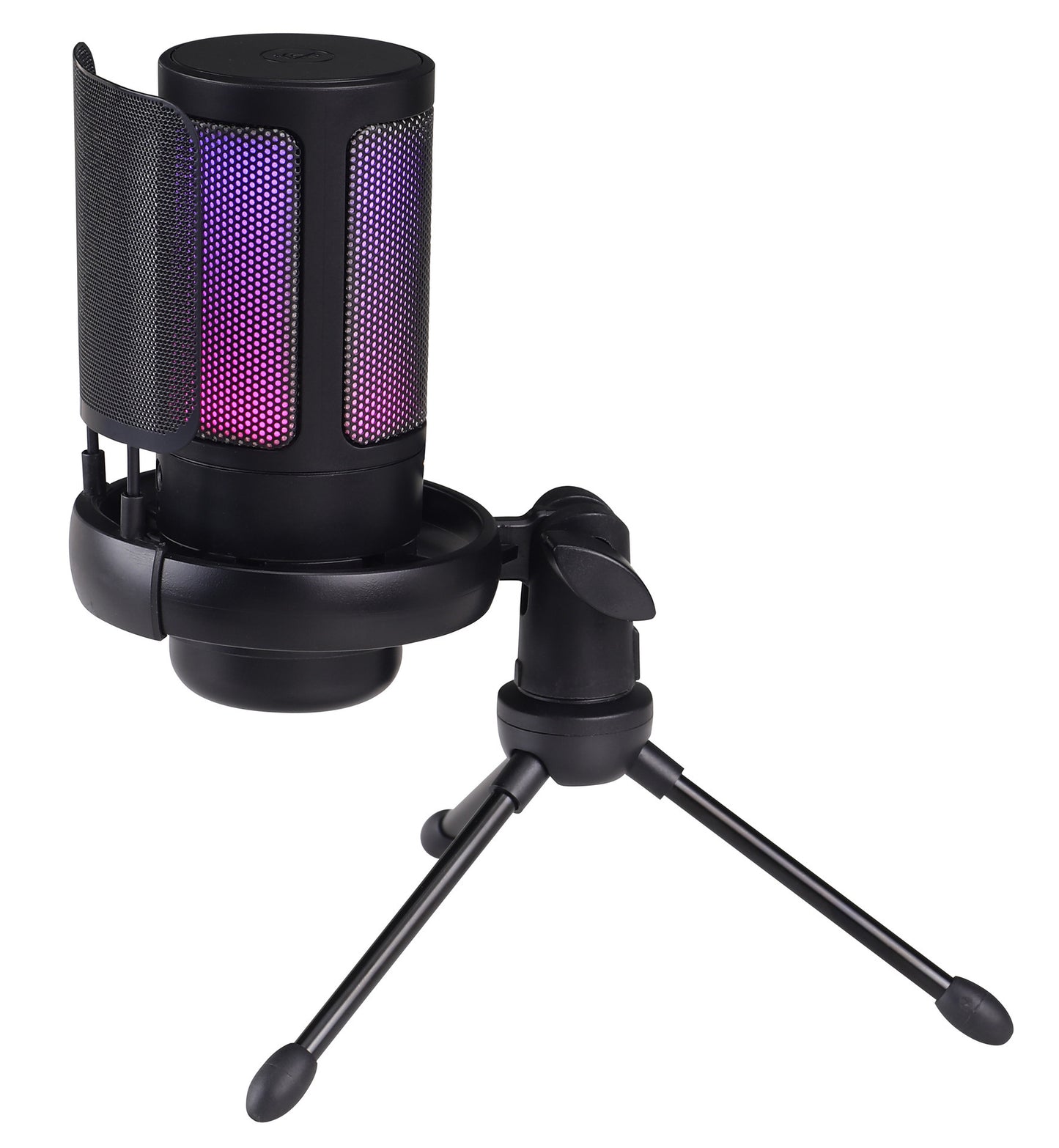 USB Colorful Computer Microphone Singing Recording Noise Reduction RGB Capacitance Mic Suit