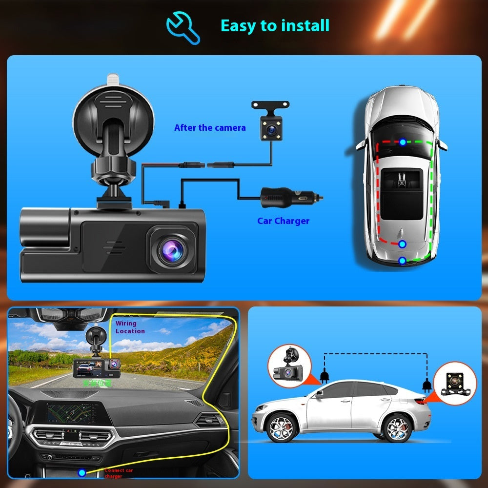 Driving Recorder Supports WiFi Mobile Phone Interconnection Reversing Image