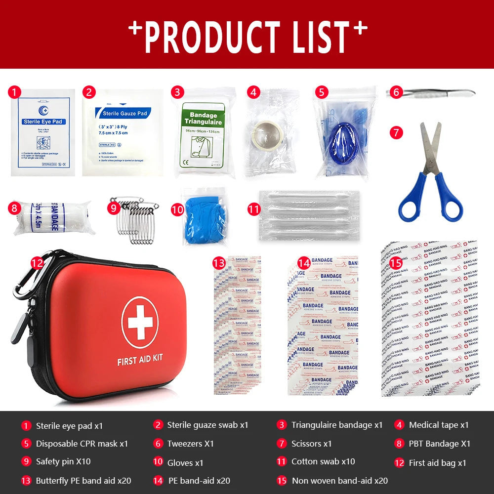 Household First Aid Kits Series Full Set Portable Travel Survival Kit