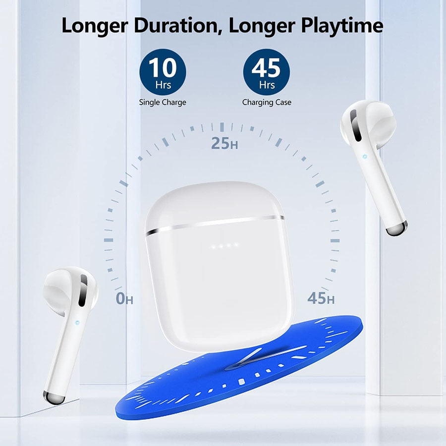 Wireless Earphone With Microphone 9D Stereo